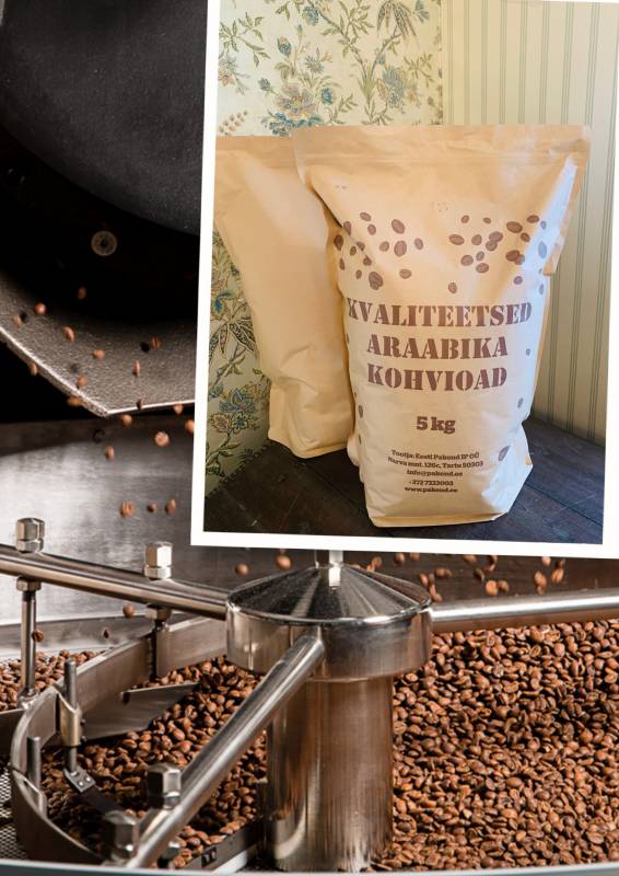Araabika 5kg kohviuba, 100% araabika kohviuba. Valitud oad. Keskmine röstimise aste tagab maheda meki ja imelise kohviaroomi. Säilivusaeg 1,2 aastat. Eesti kohvimeistri poolt röstitud. ALATI VÄRSKE RÖST OTSE TOOTJALT! Taassuletav pakend.