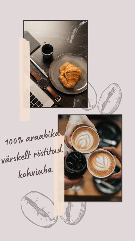 Araabika 5kg kohviuba, 100% araabika kohviuba. Valitud oad. Keskmine röstimise aste tagab maheda meki ja imelise kohviaroomi. Säilivusaeg 1,2 aastat. Eesti kohvimeistri poolt röstitud. ALATI VÄRSKE RÖST OTSE TOOTJALT! Taassuletav pakend.