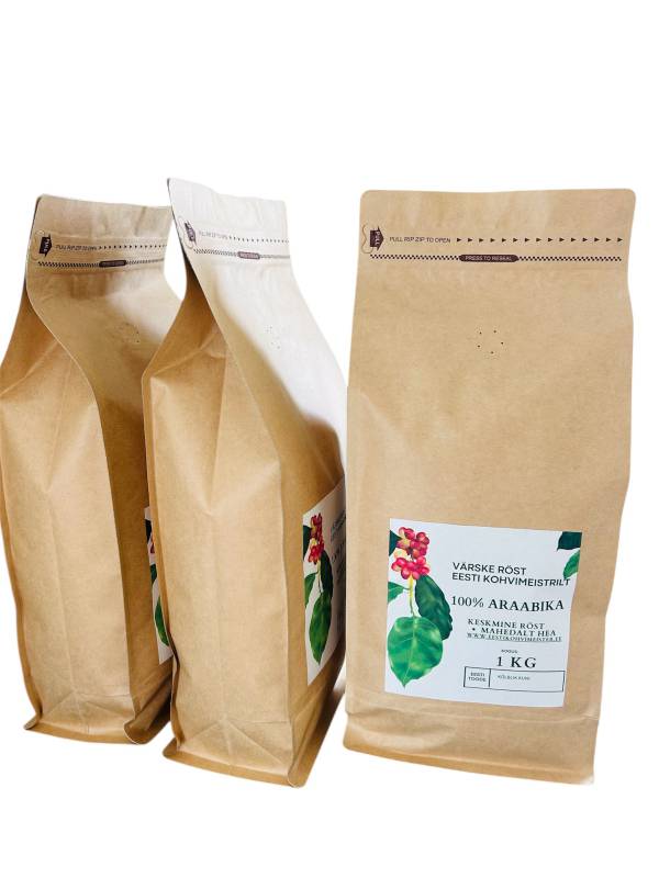 1kg araabika kohviuba, Eesti kohvimeister